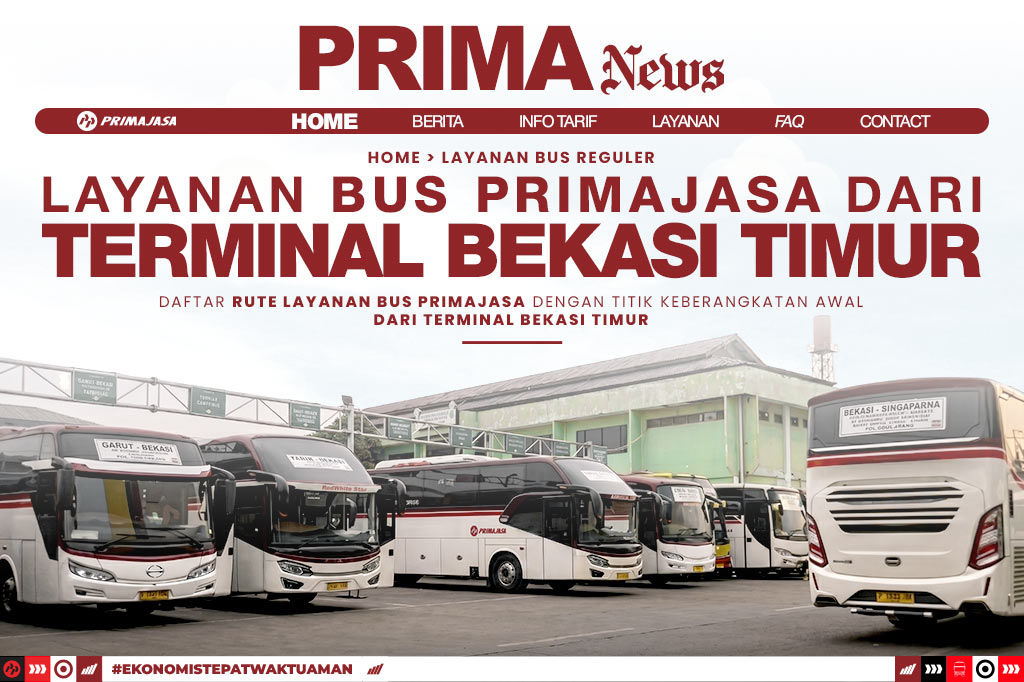 Primajasa Bus Service from Bekasi Timur Terminal