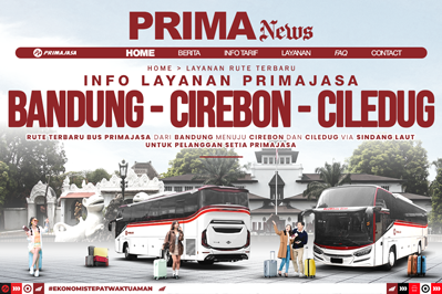 Resmi Beroperasi! Bus Primajasa Rute Bandung-Cirebon-Ciledug Tawarkan Tarif Ekonomis.